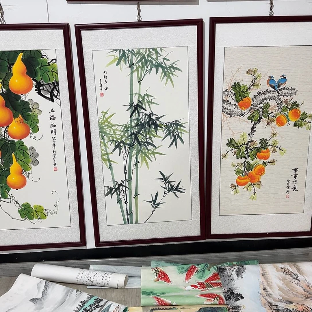 国画紫*手绘作品质量保险