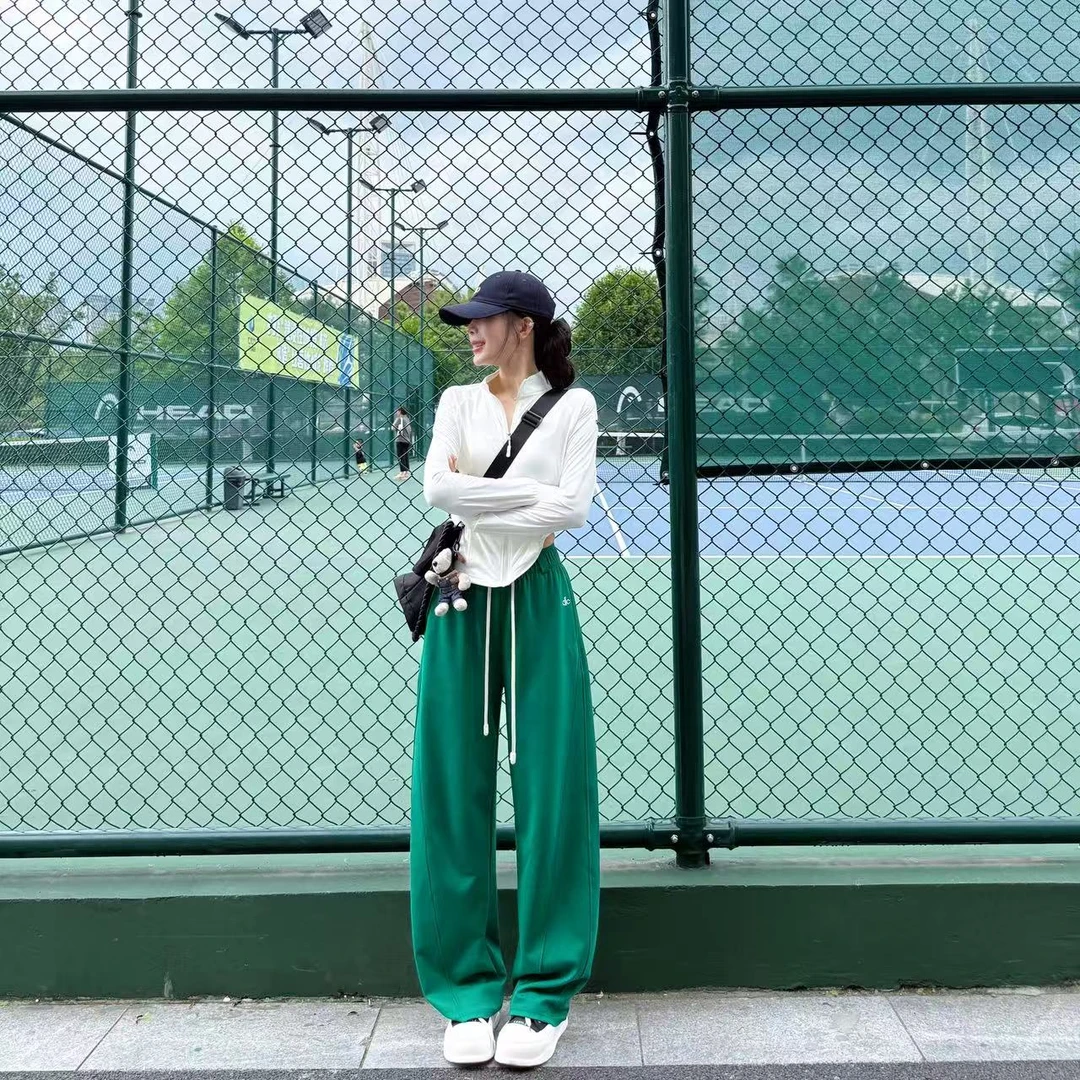 布小满【夏季超薄裤】布小满云高定马卡龙美式复古休闲香蕉阔腿裤