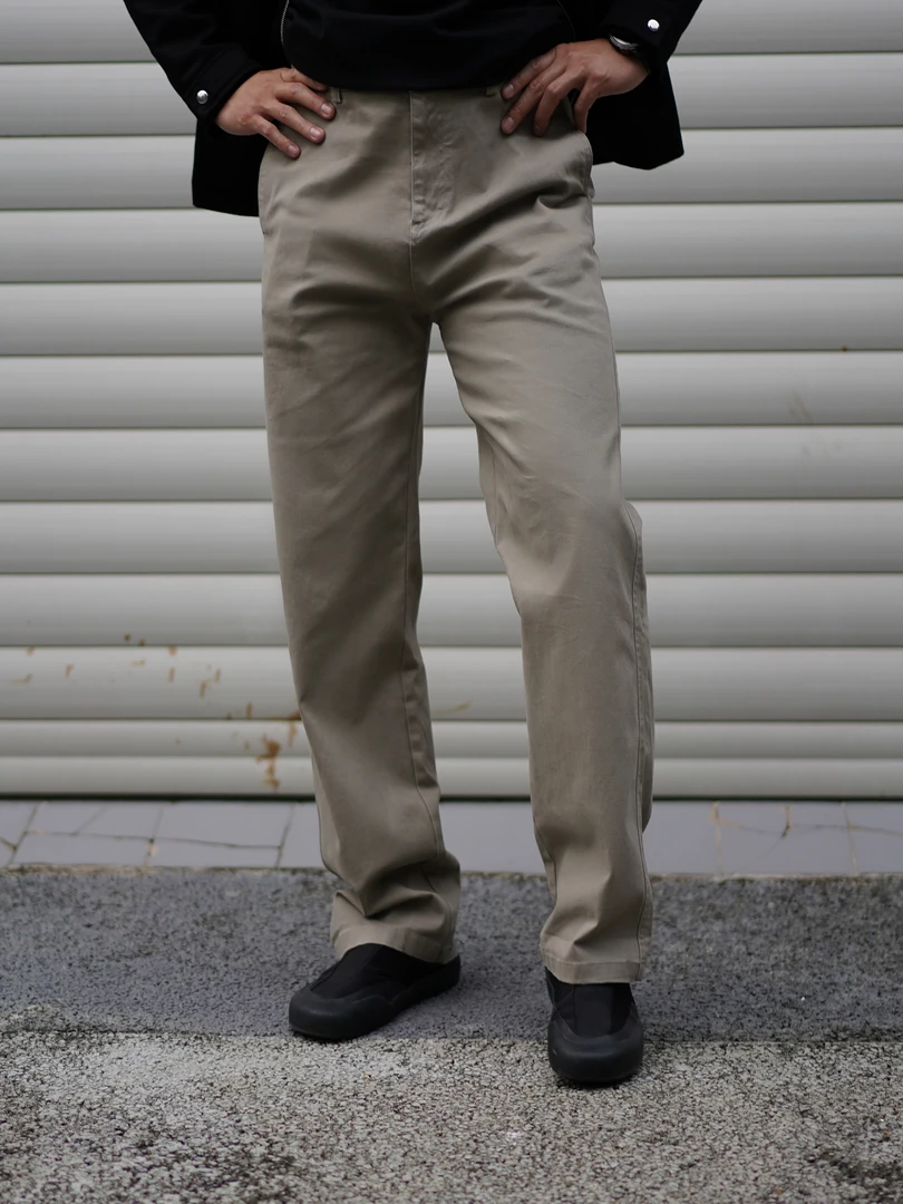 【破壳计划】秋冬斜纹弹力美式纯色直筒水洗复古男士休闲裤