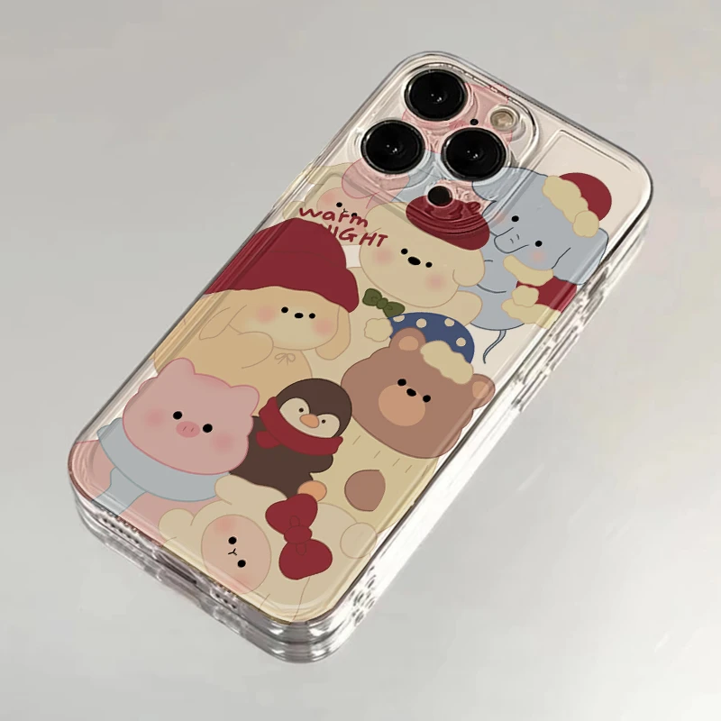 BANCA小萌物合照适用iPhone16/15手机壳苹果14华为vivo小米oppo软