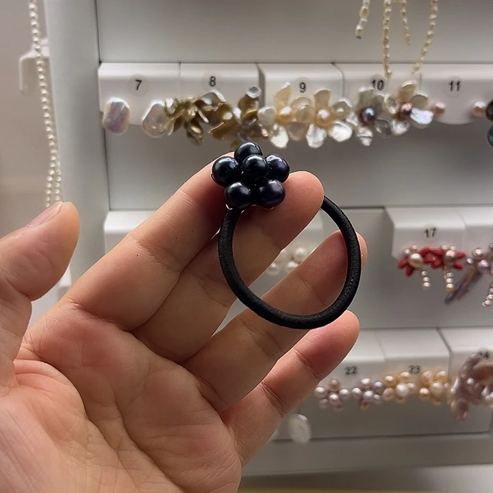 淡水珍珠发饰未镶嵌