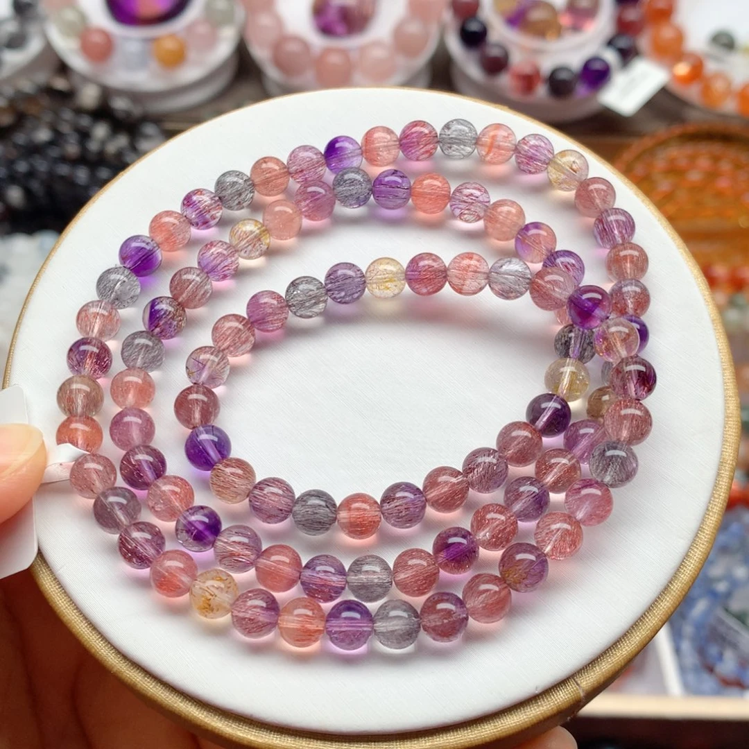 未镶嵌手链水晶稀有仙女超七三圈5.7