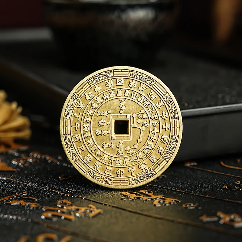 铜吊坠 长 宝鉴吊坠 穿绳-010677