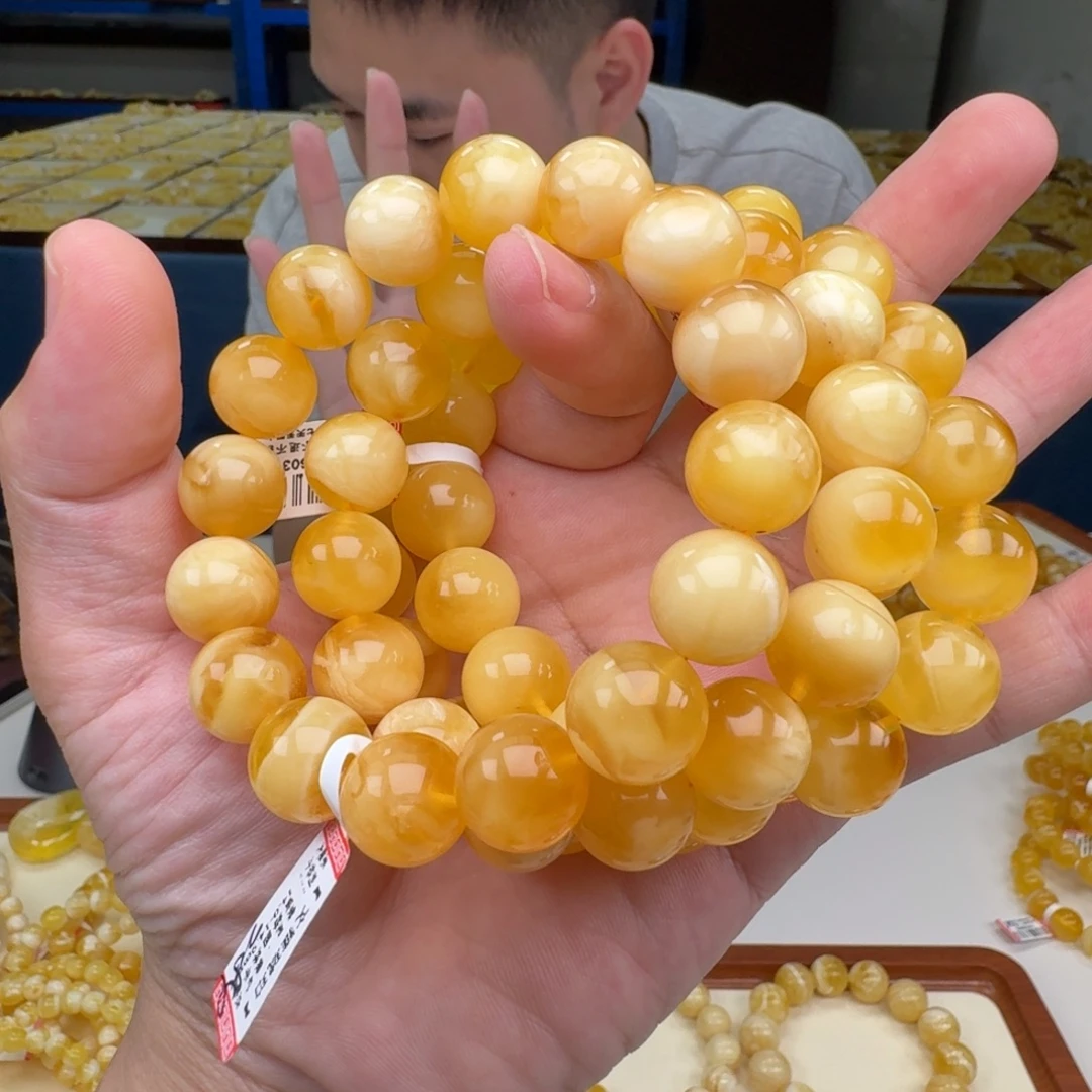 琥珀未镶嵌手链多样性发其一