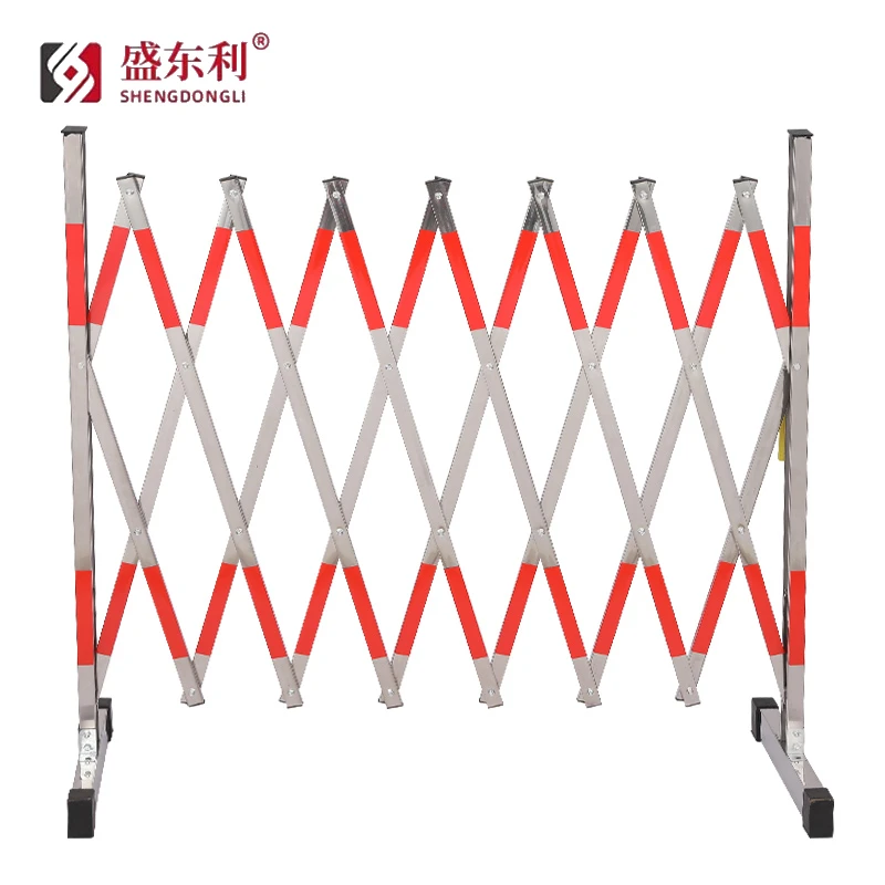 不锈钢伸缩围栏可移动片式安全围栏电力施工隔离栏防护栏栅栏