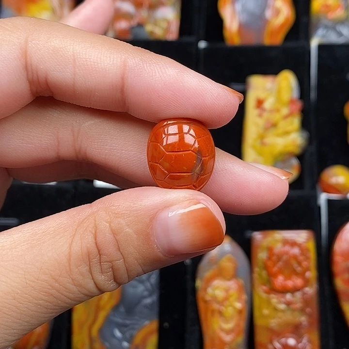 玛瑙/玉髓未镶嵌天然玛瑙战国红