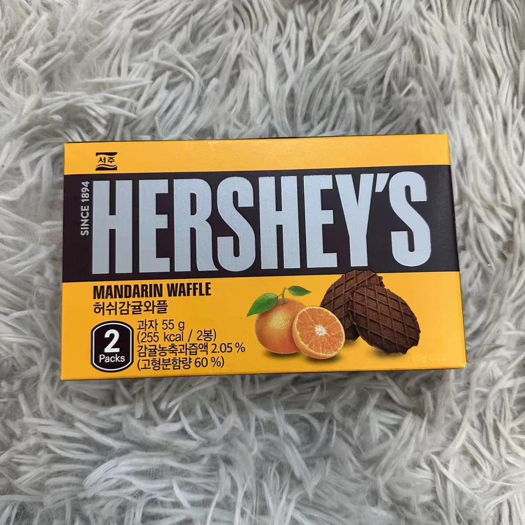韩国进口西洲柑橘味华夫饼干