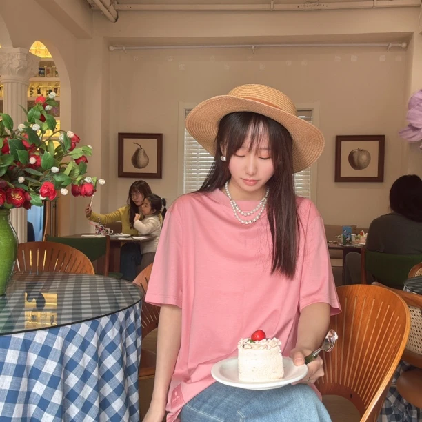 阿玛施5300902新款休闲显瘦短袖圆领合阿阿玛施白色短袖