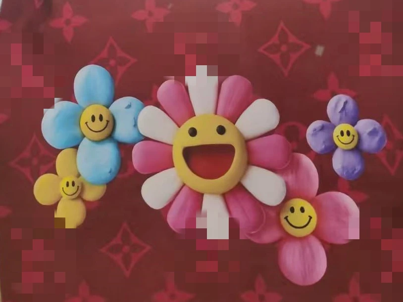 L笑脸V 60*60 品牌小方垫 瑜伽倒立垫