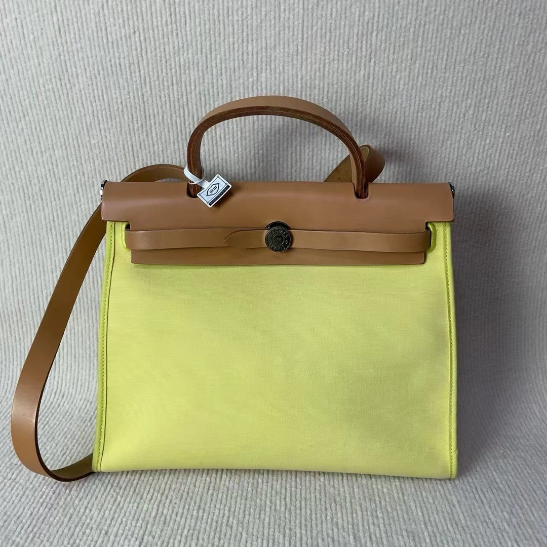 99新 Hermes/爱马仕 【文子姐专属】/D1590/爱马仕herbag单肩包