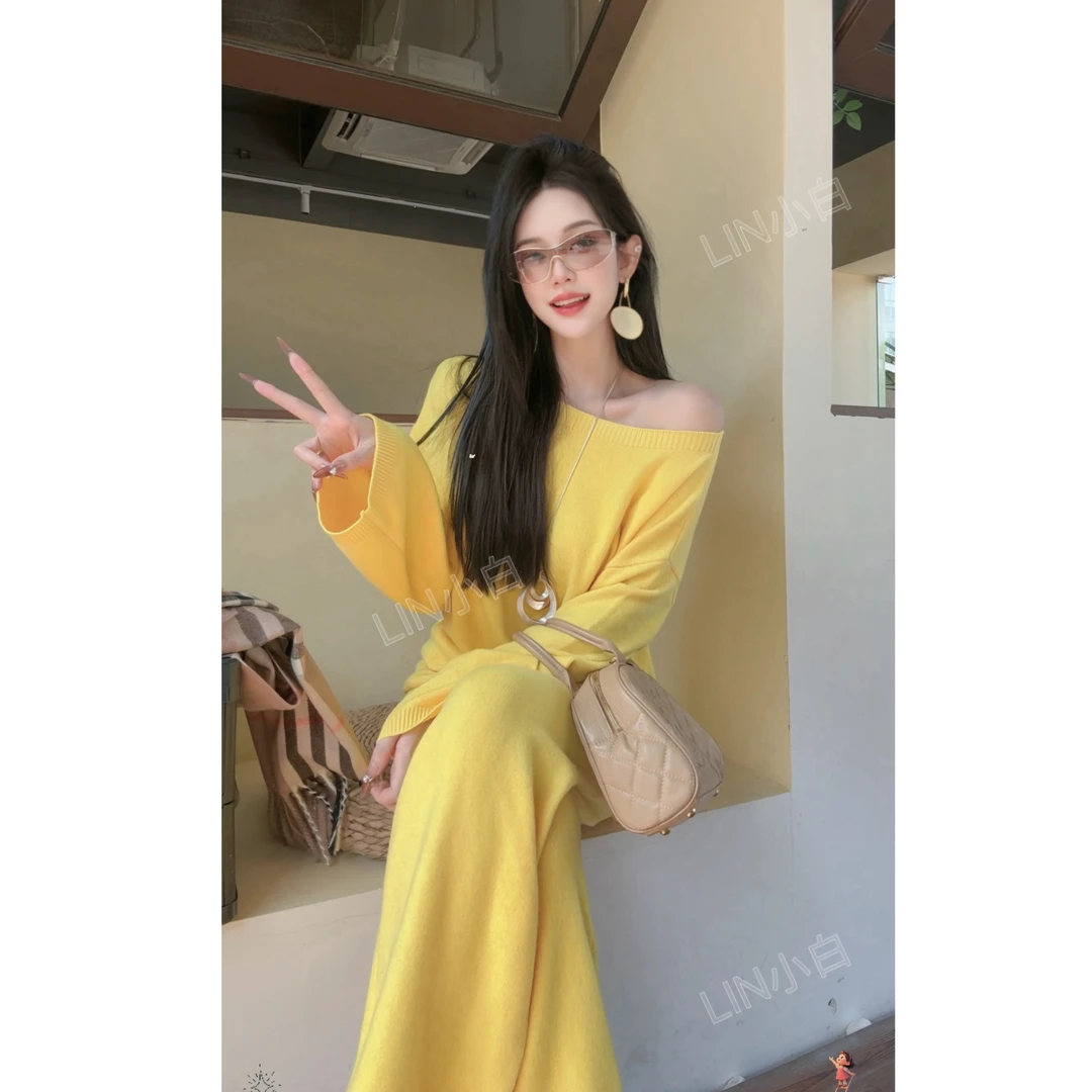 LIN小白｜秋冬上新 婴儿绒毛衣8805长裤针织套装8806