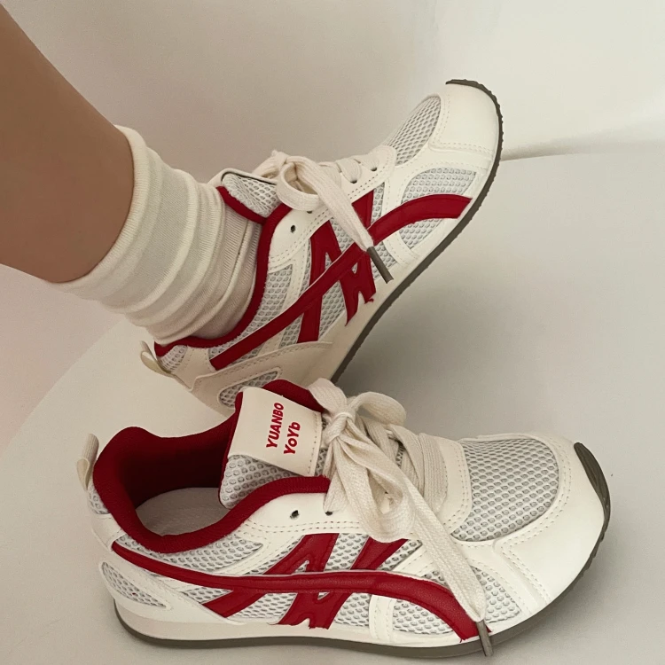 夏季新款韩版网面透气德迅鞋运动百搭阿甘鞋