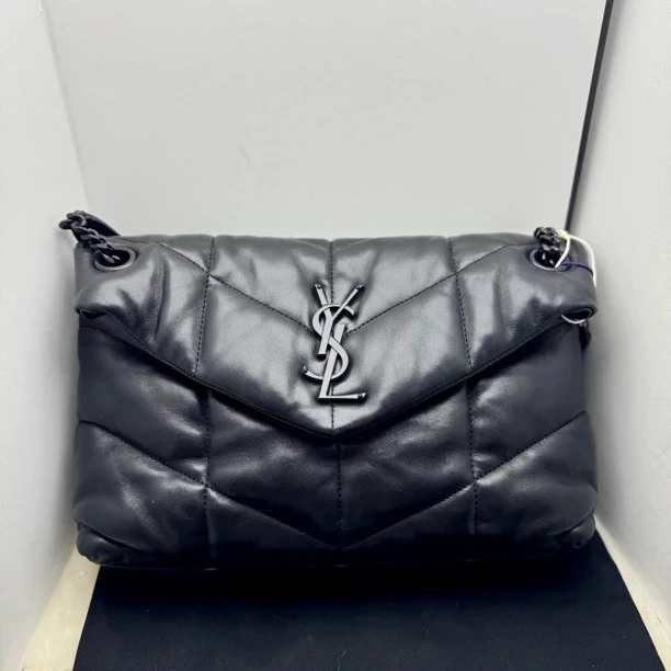 99新 YSL/圣罗兰 YSL 黑色云朵斜挎包