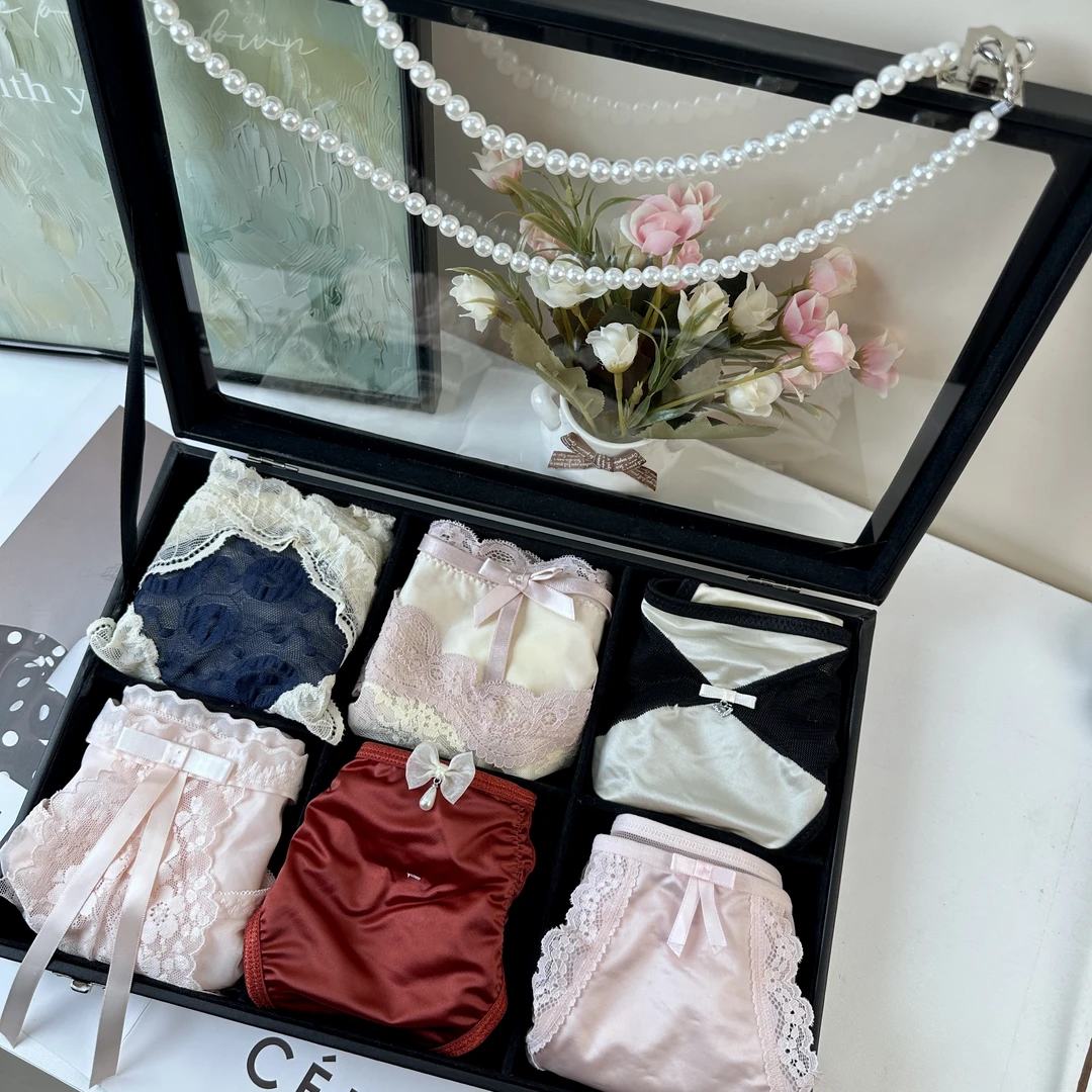 轻奢设计感纯欲蕾丝内裤女定制款高端性感纯爱诱惑送女友礼物CK01