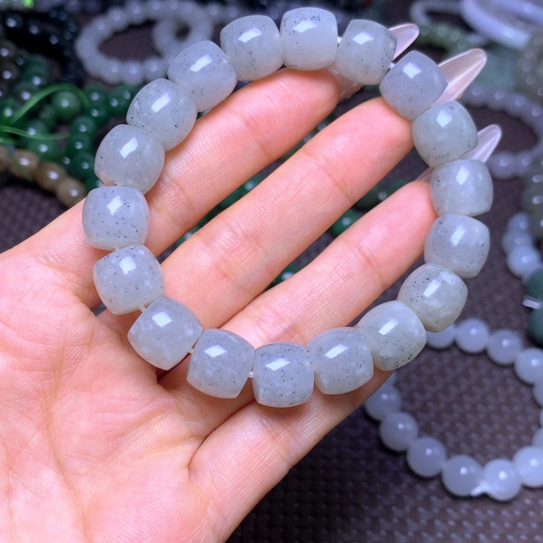 和田玉未镶嵌手串卡12