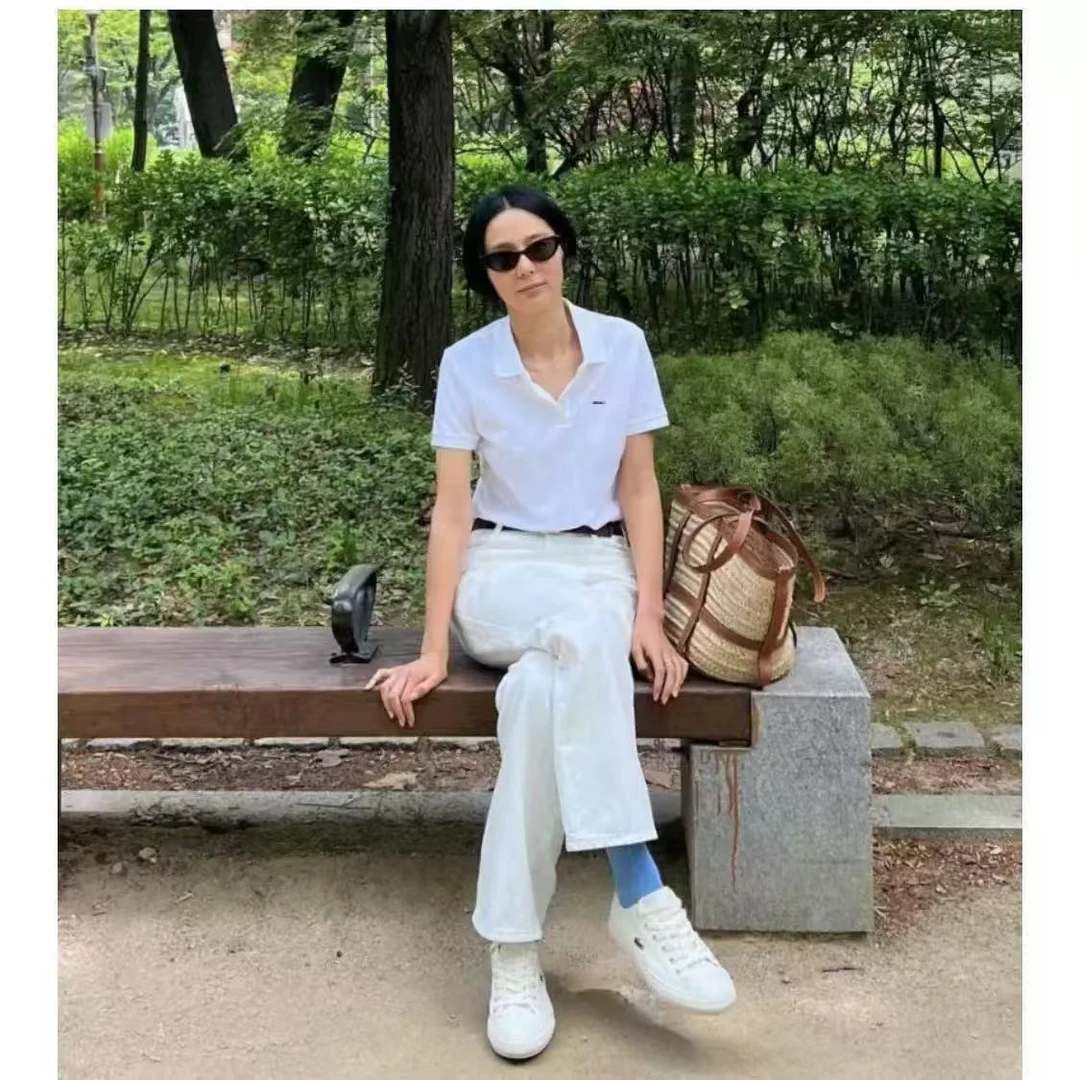 恒鑫安V领正肩简约风短袖polo衫