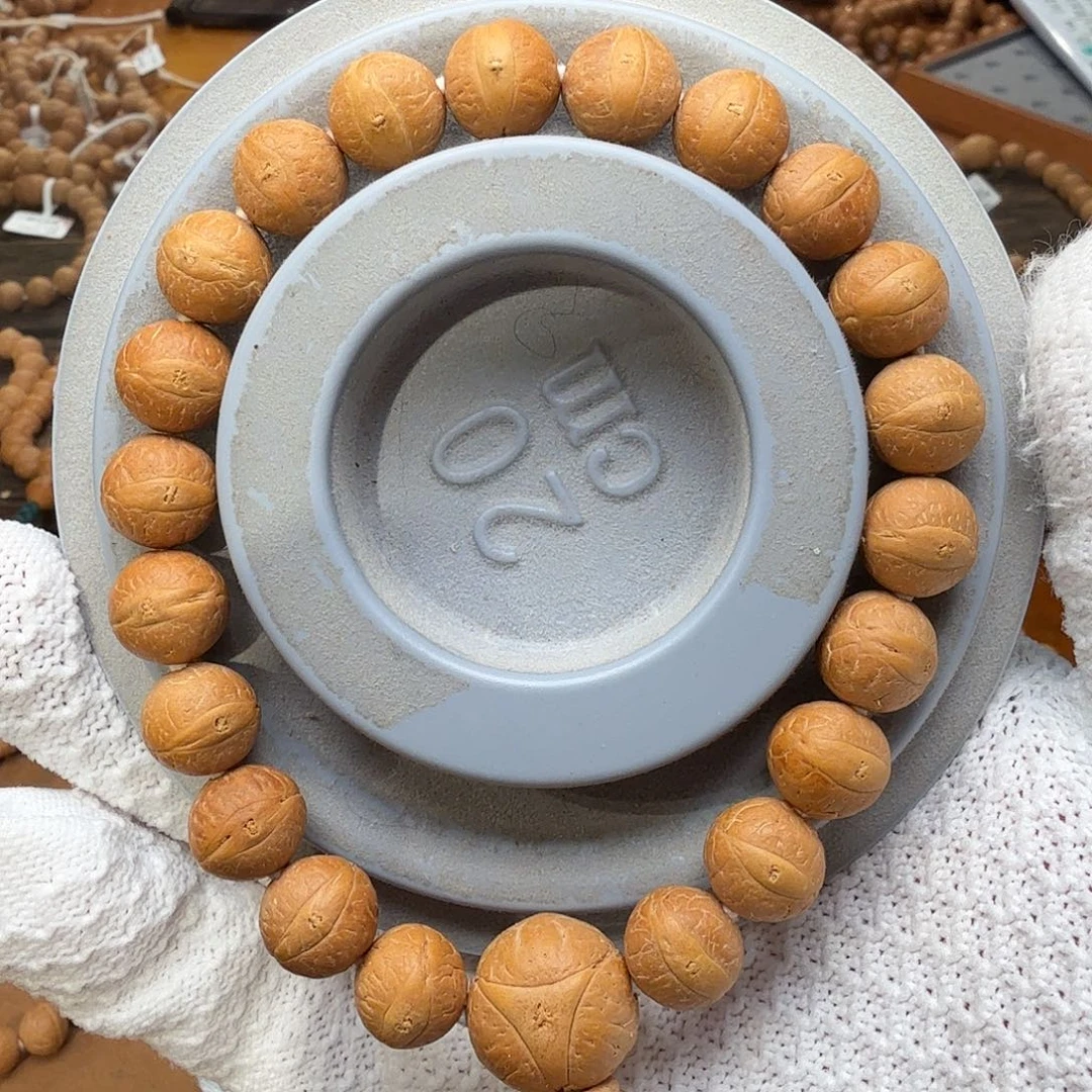 凤眼菩提手串11.8-12mm高山树厚皮壳籽料