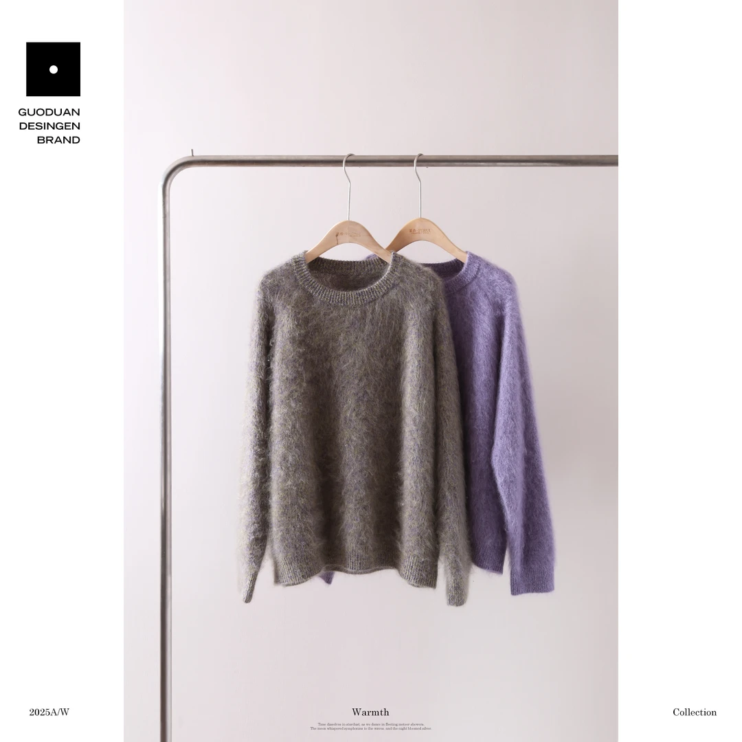 果缎 羊毛拉毛彩纱羊毛衫秋冬保暖时尚针织衫 MJM9-6703