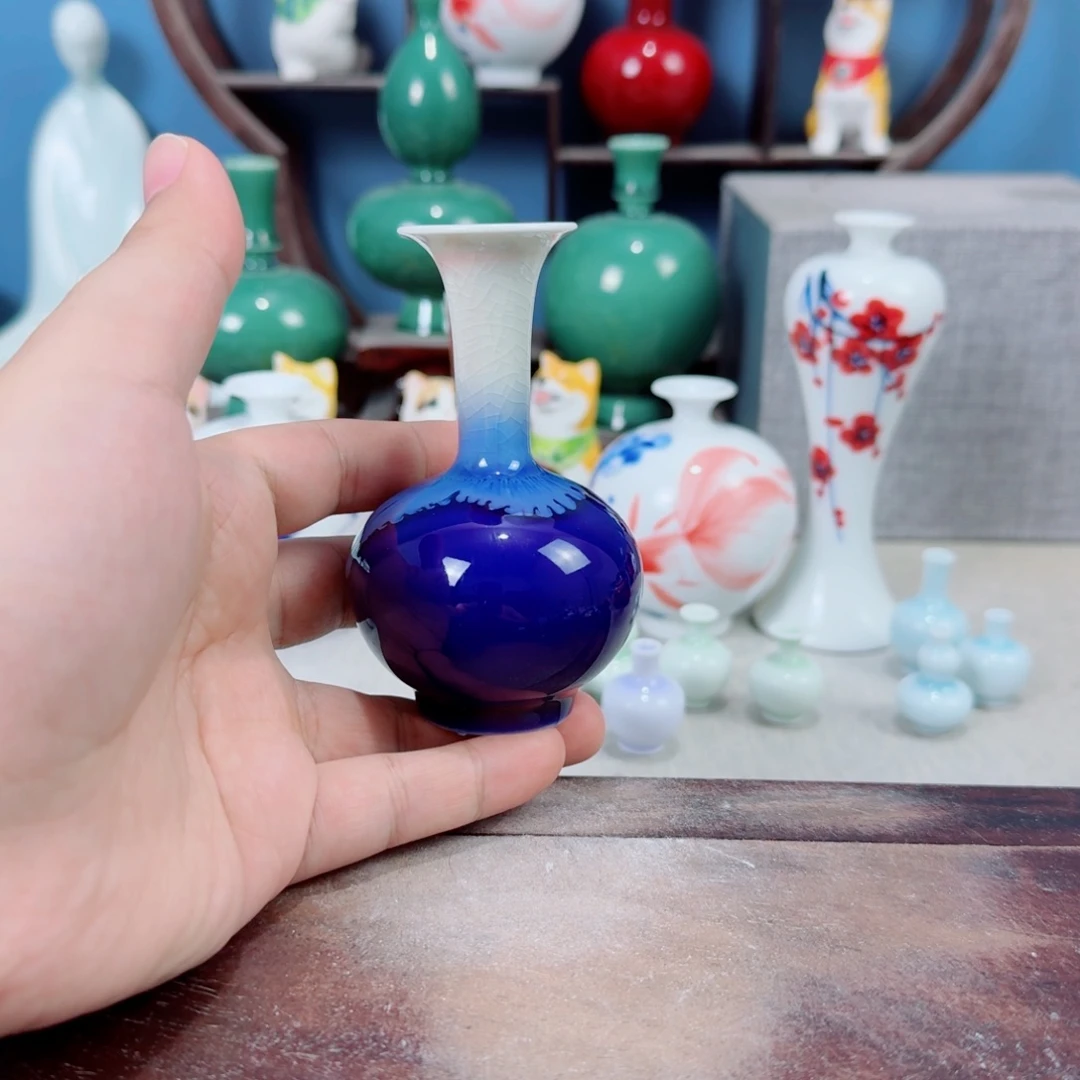 陶瓷手工小花器摆件