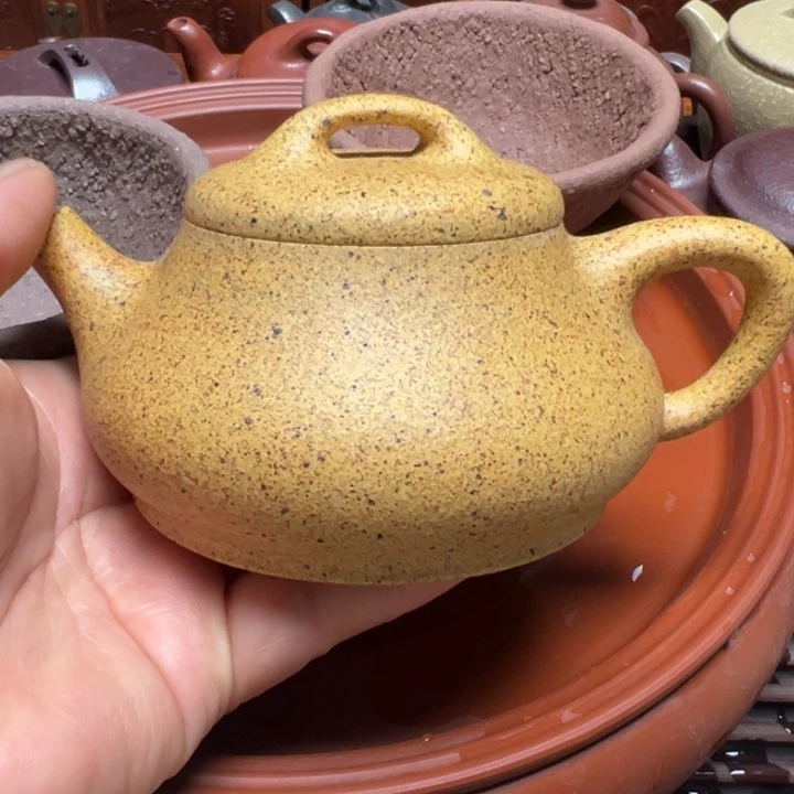 紫砂茶壶金****河宜兴原矿金丝楠木