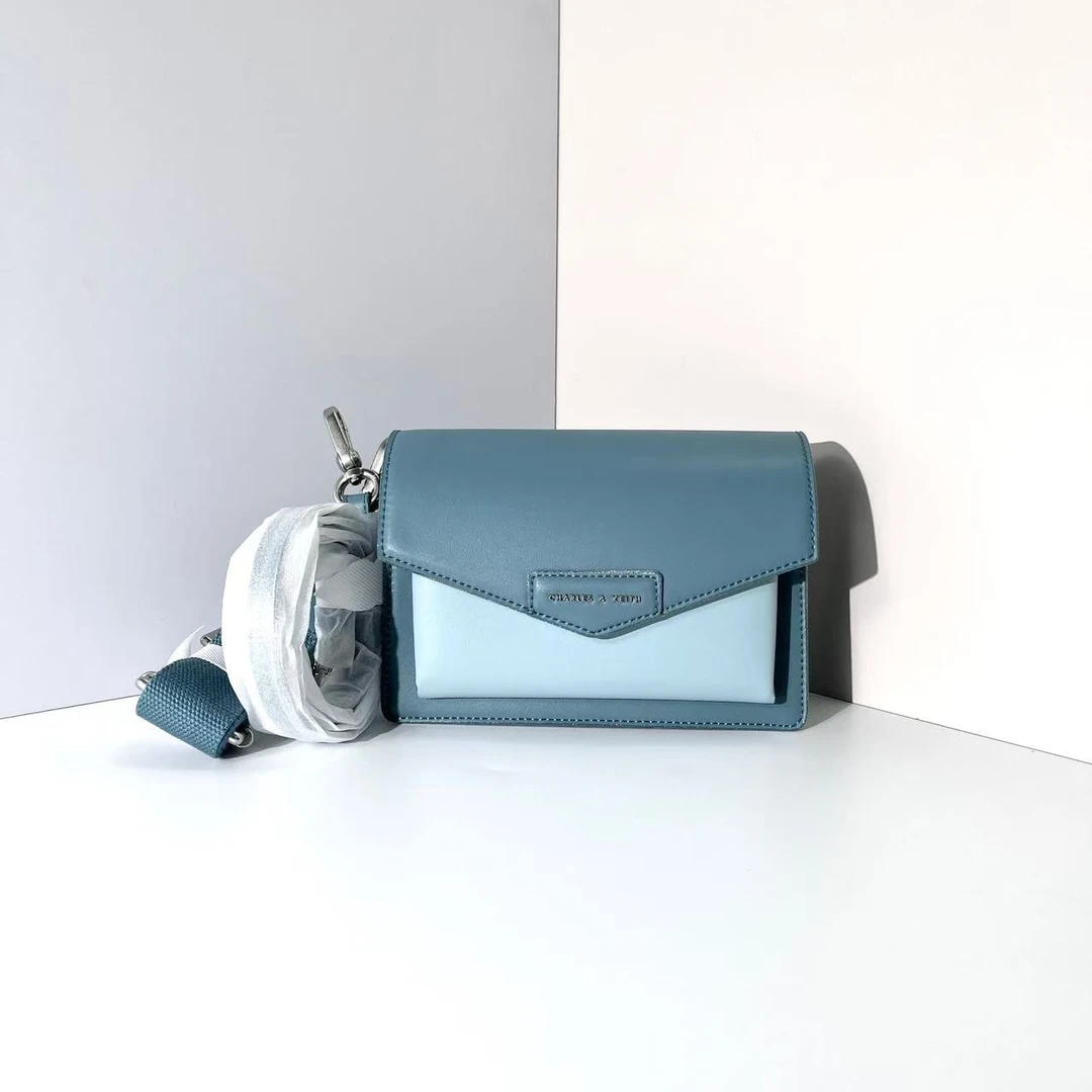 CHARLES&KEITH  80680780-1蓝绿色S女士单肩手提包-杨灬