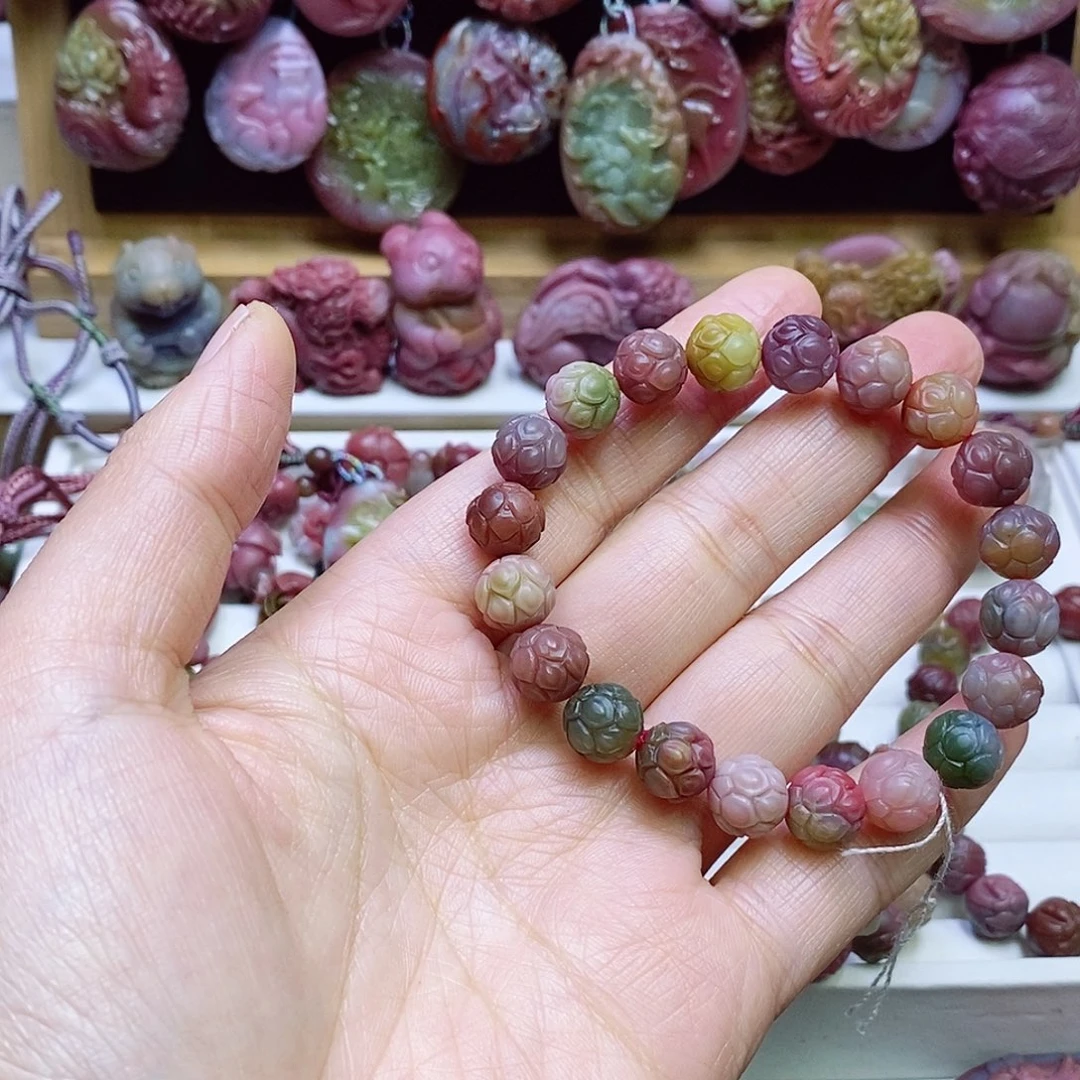 玛瑙/玉髓盐源玛瑙手链未镶嵌