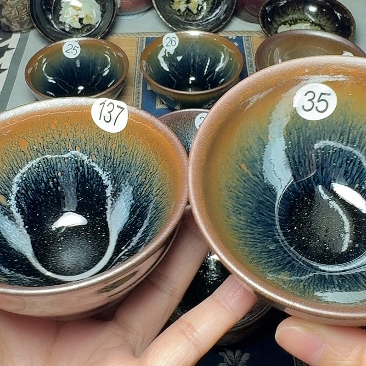 吴***姐茶盏35，137 坚记茶盏摆件