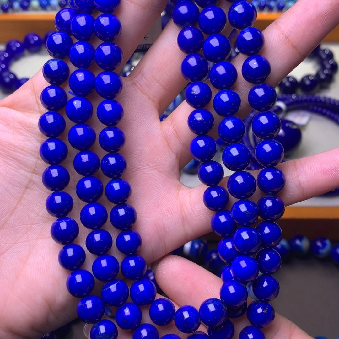 青金石未镶嵌手串8.8mm