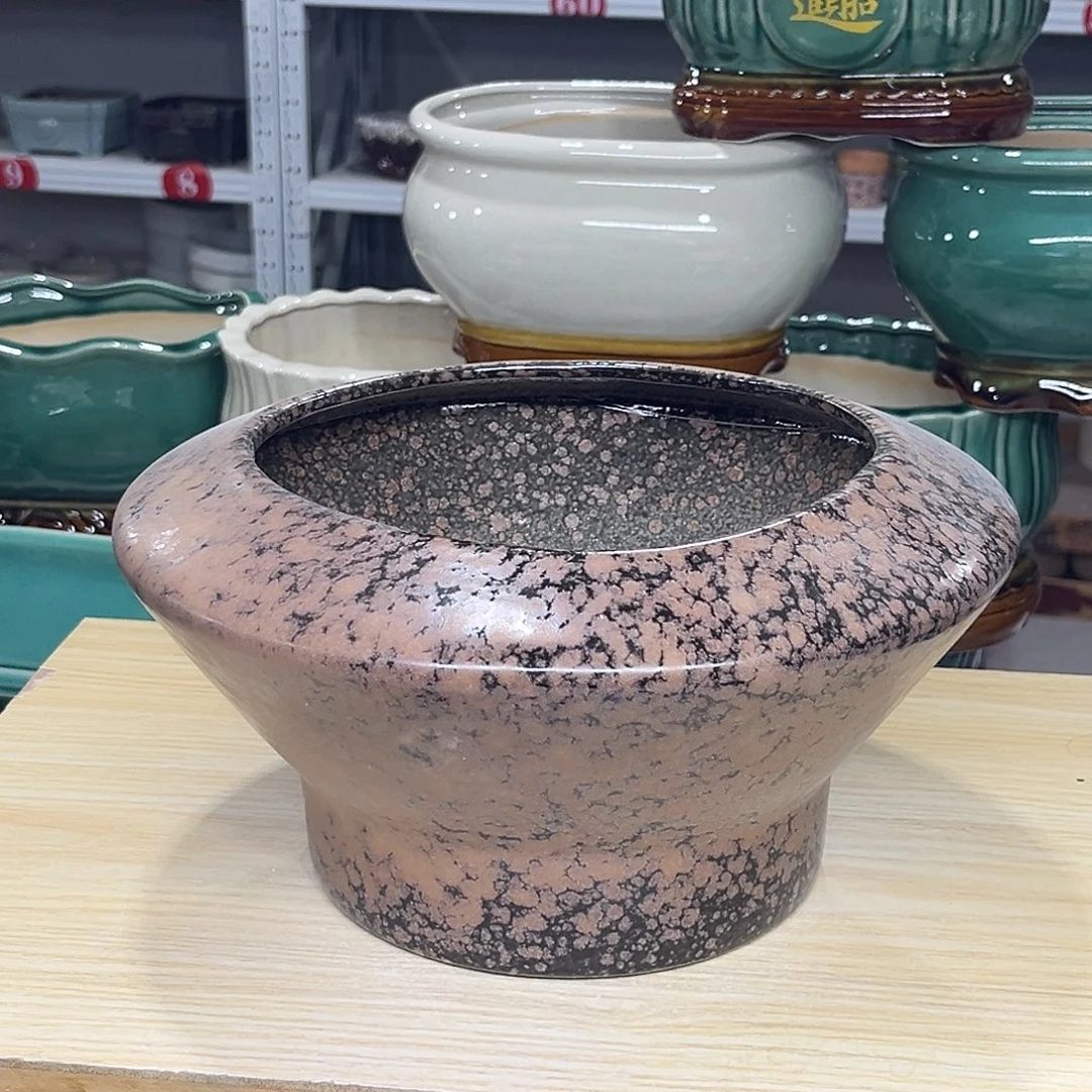 陶瓷绿植多肉微瑕花盆口径19*16