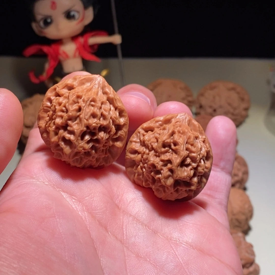 饭***道文玩核桃把件野生秦闷0365