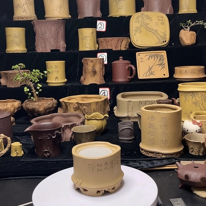 泥塑全手工制作暧茶炉