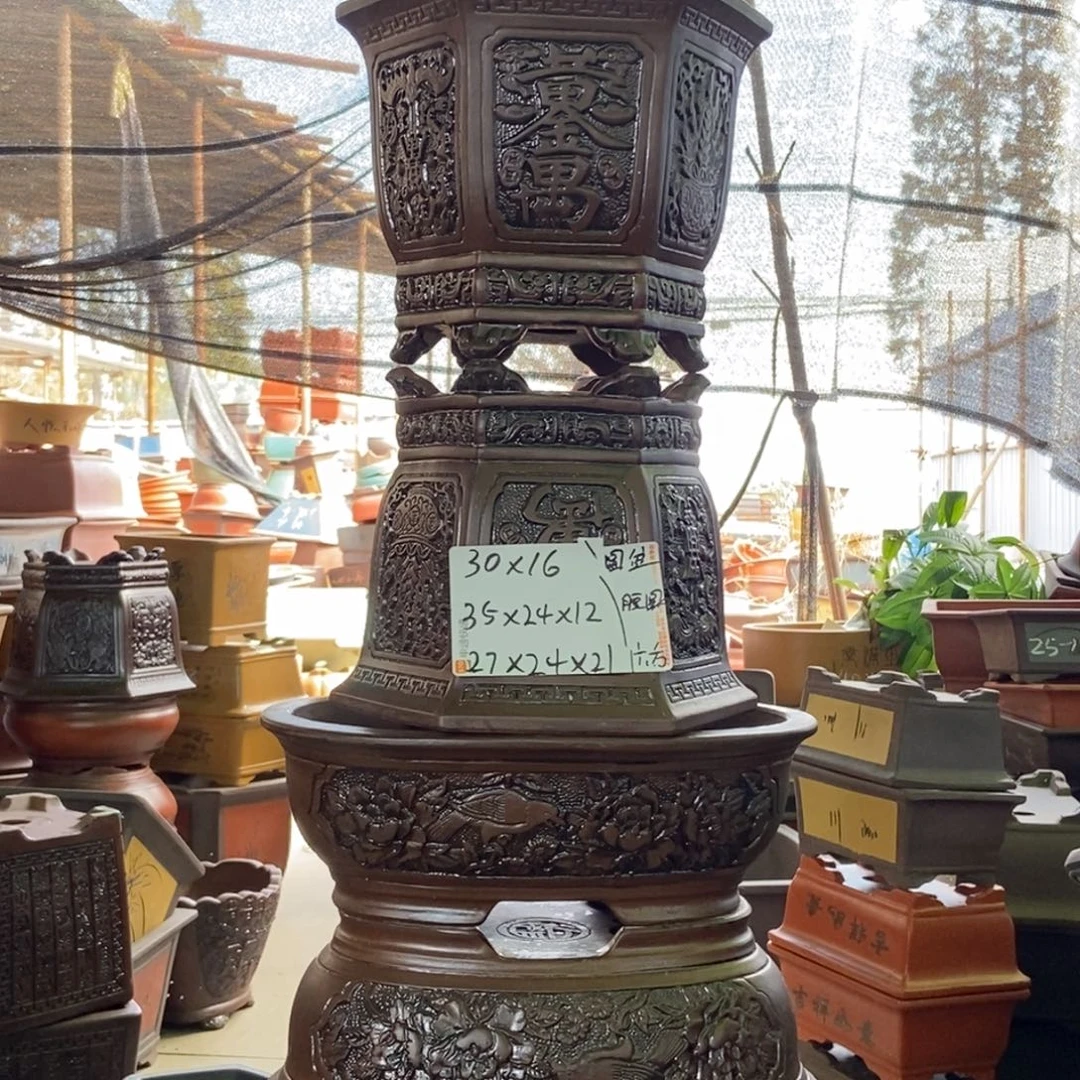 紫砂花盆紫砂紫砂