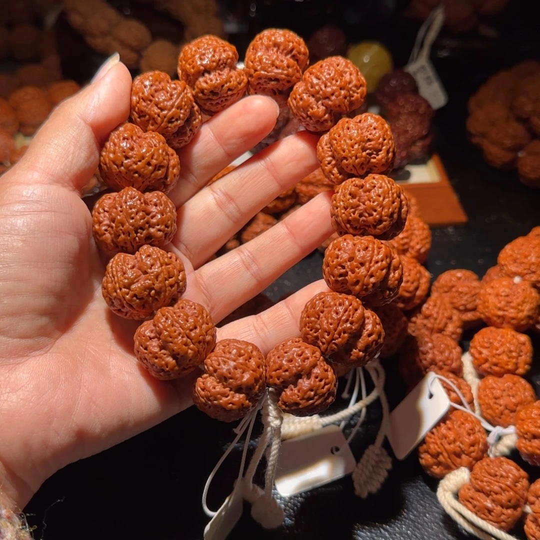 金刚菩提吊坠26麒麟定制爆肉梅花双龙深沟