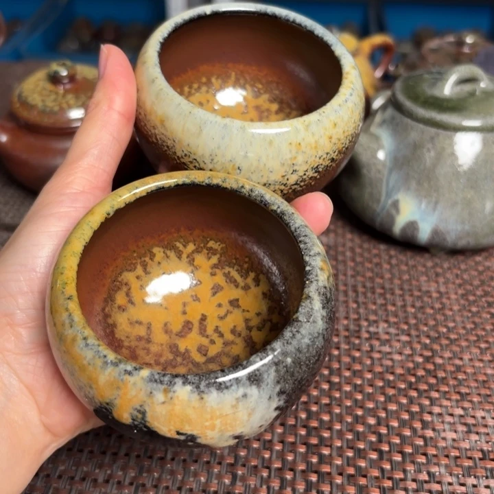 茶杯紫砂呵*一对禅杯160 C