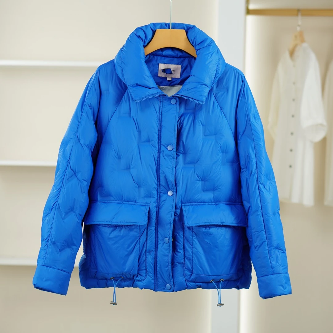 麦迪尚品 F291 简约时尚立领保暖羽绒服冬季女装品牌专柜撤柜