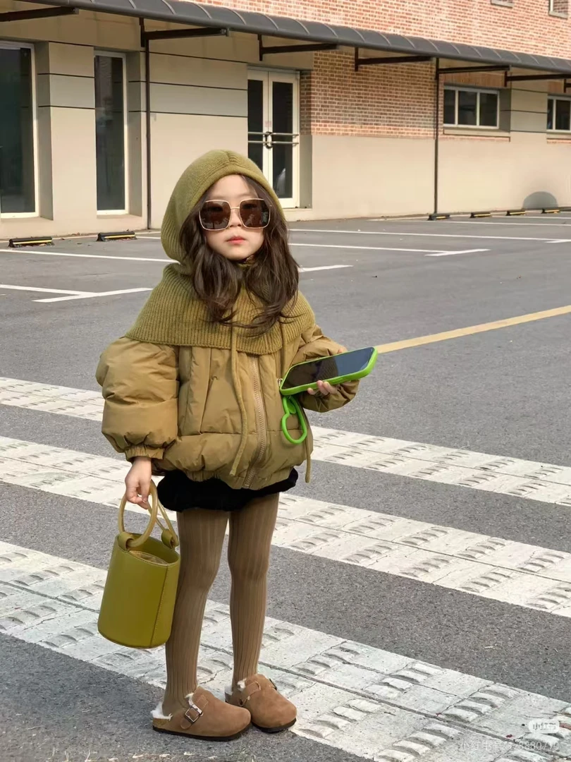 韩版儿童男女宝加绒加厚款保暖套装