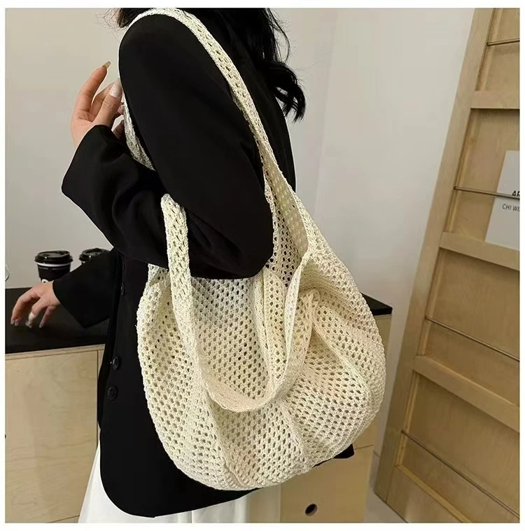 时尚编制单肩包