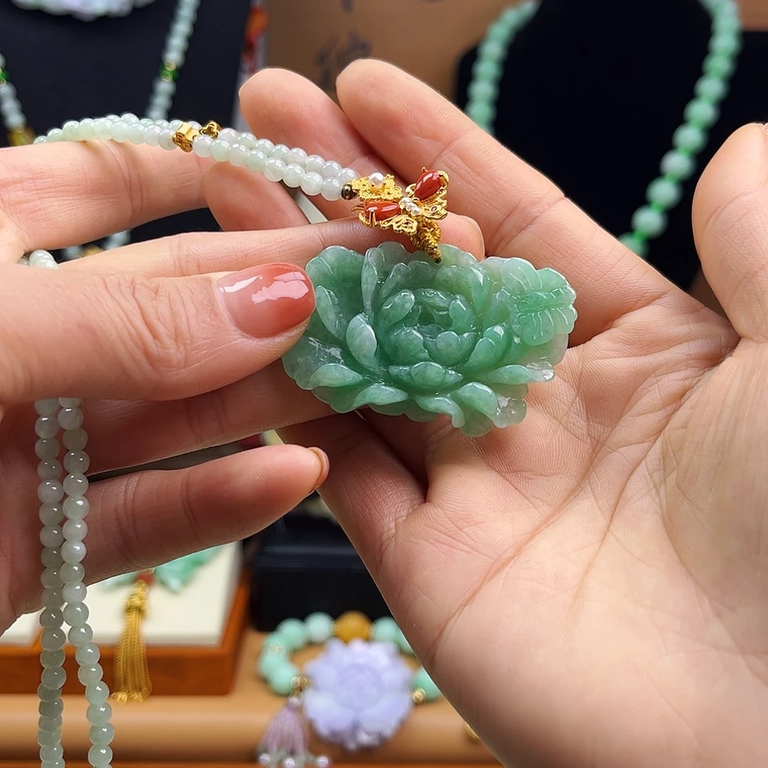 翡翠未镶嵌颈饰天然翡翠