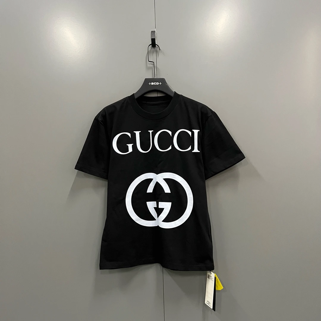 95新 GUCCI/古驰 (ll) 古驰 黑色GG印花短袖 尺码如图