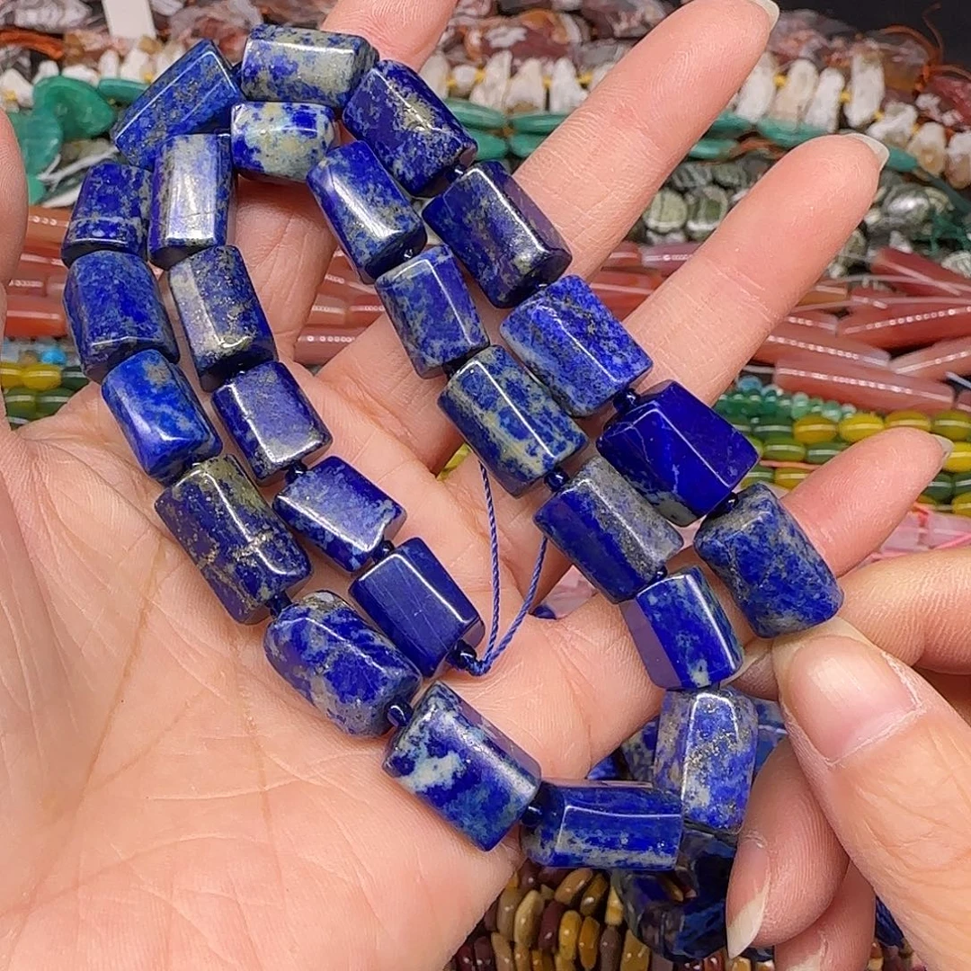 玛瑙/玉髓合金珠宝半成品老矿青金9mm一条