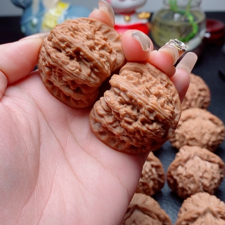 把件文玩核桃白狮子41