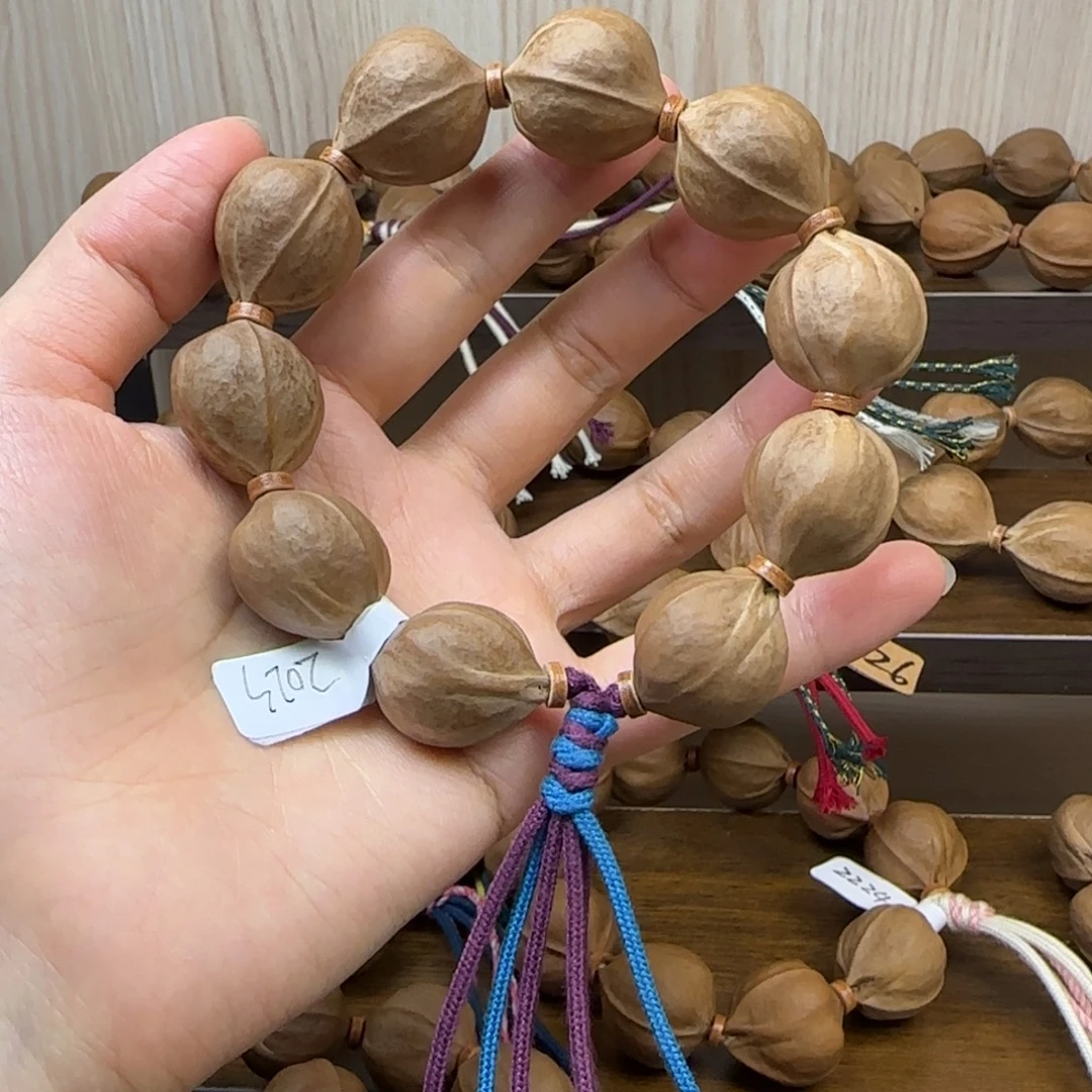 橄榄核手串梅林铁核三花鲨鱼背2023