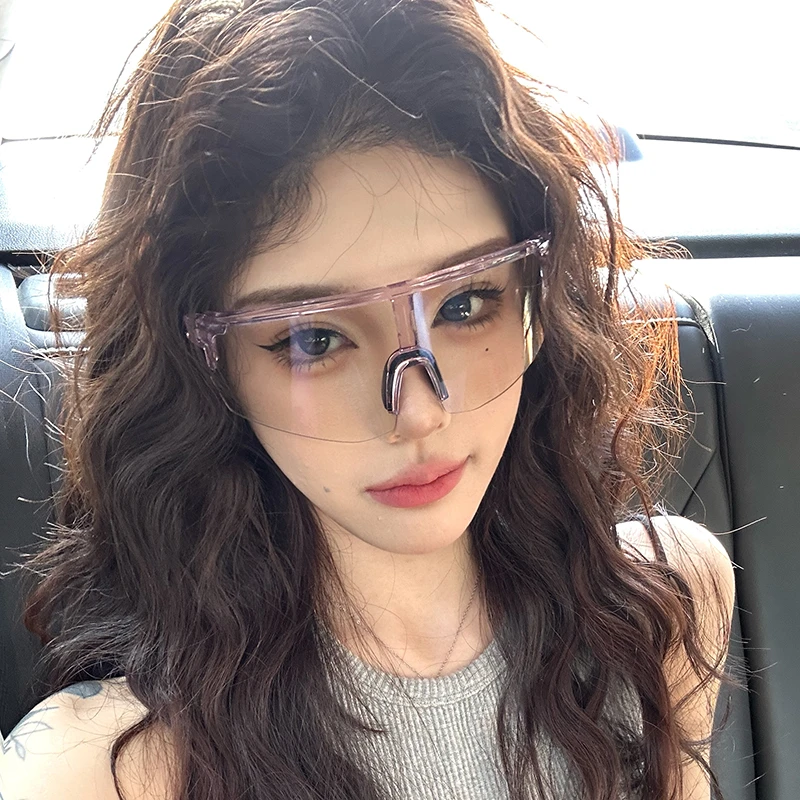 户外夜骑登山护目个性大脸显瘦防风护目日夜两用光感变色太阳眼镜