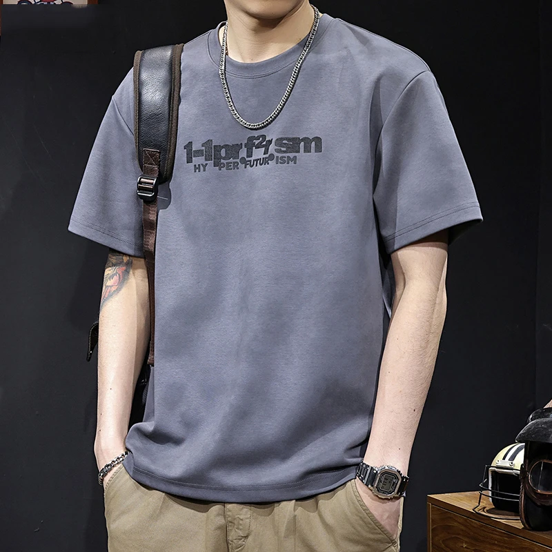 MR.MUDI/穆迪先生扎染美式潮牌短袖t恤男士大码夏季新款高端衣服