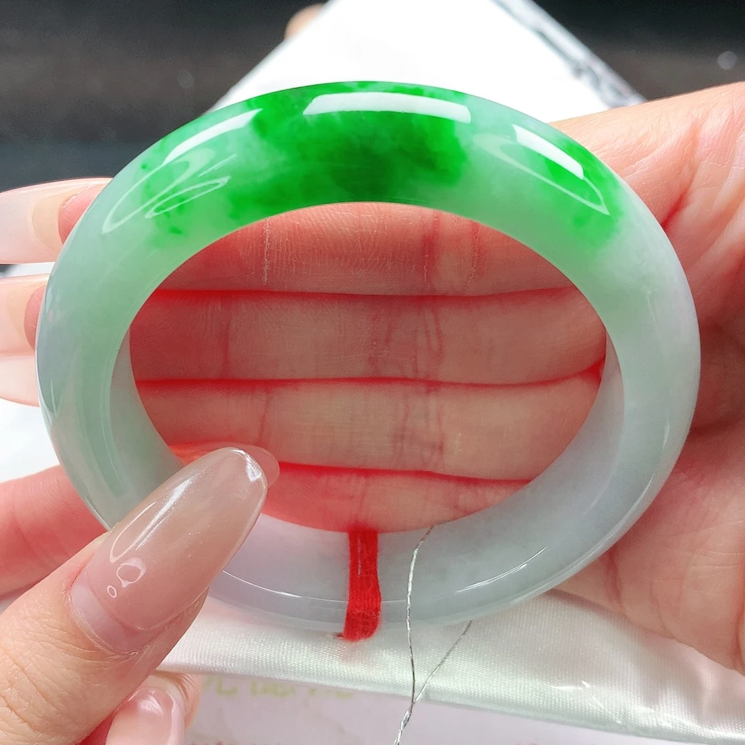 未镶嵌手镯翡翠54圈