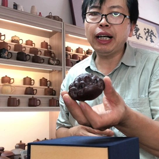 茶杯紫泥摆件容量1