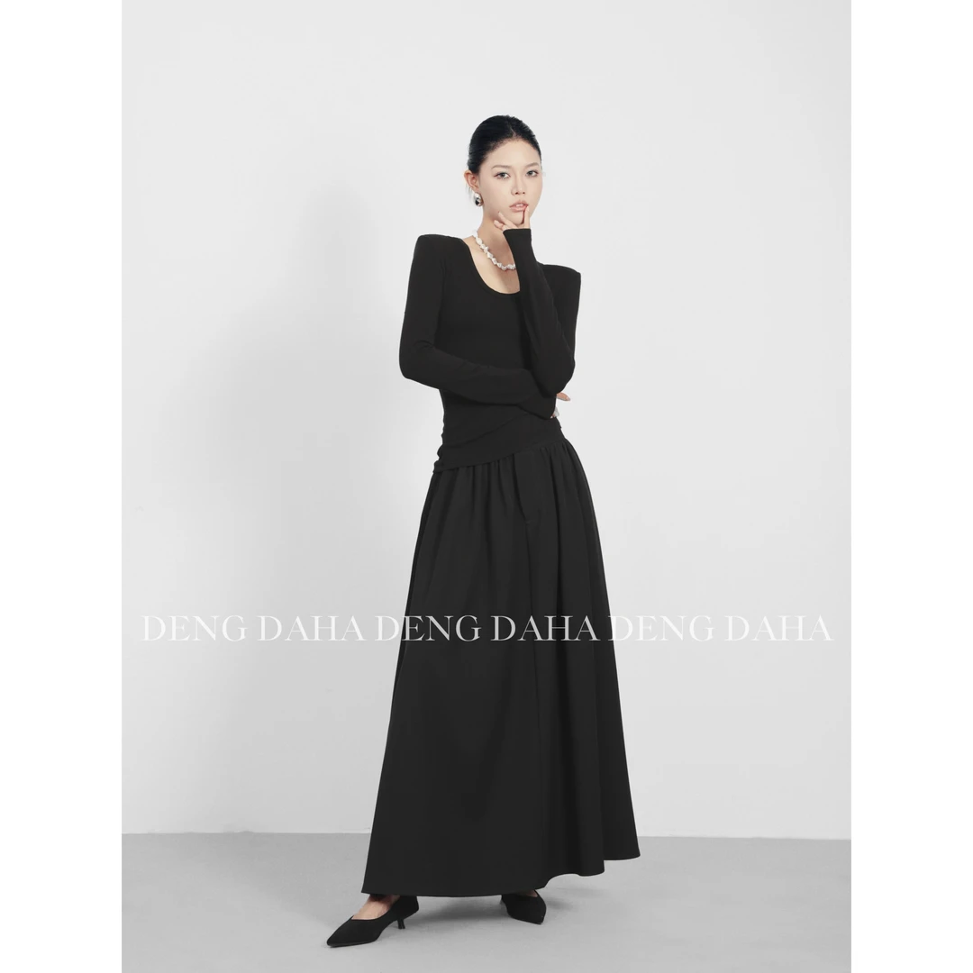 SANOIAN·宋三千纯色显瘦长袖休闲打底上衣HBZC621082 nnassa