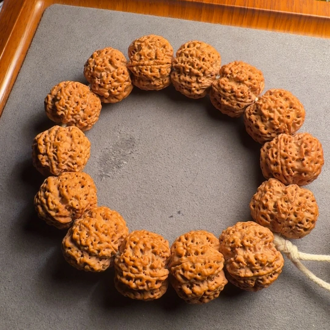 吊坠金刚菩提24mm不打药五星双龙纹