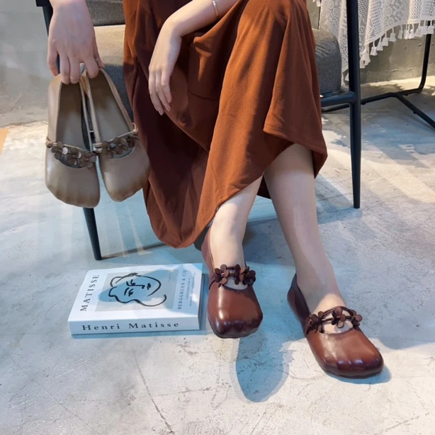 （再见时光）国风DIY休闲手工鞋