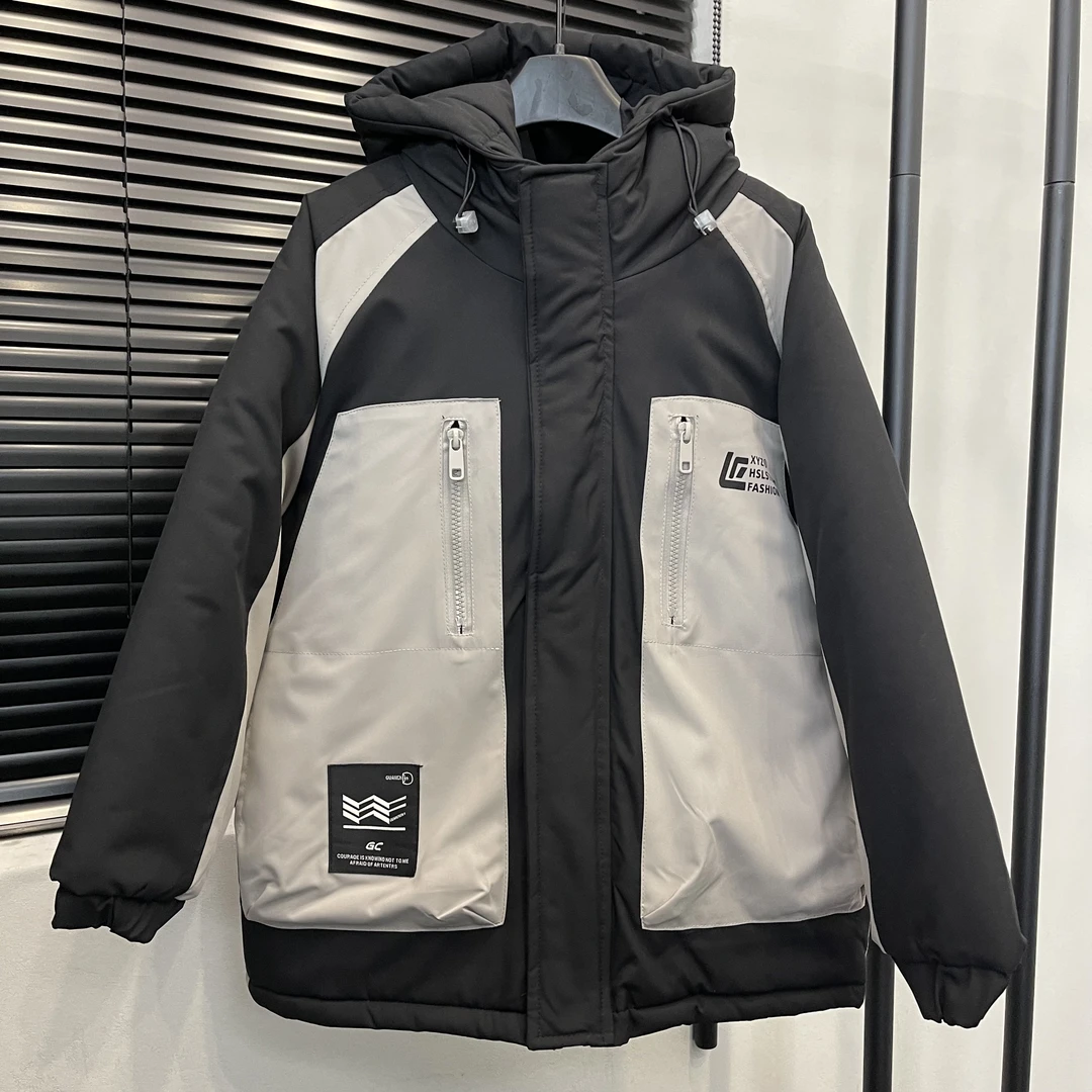 【清仓福利】儿童冬季新款韩版加绒加厚派克服男童冬装棉衣连帽棉服